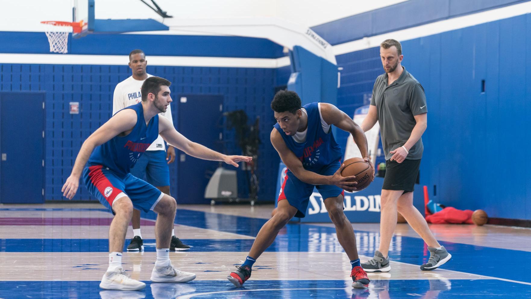 Chasing NBA draft pick, Allonzo Trier works out for Philadelphia 76ers